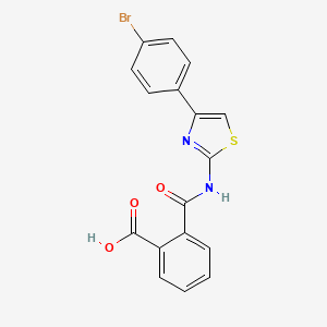 2-({[4-(4-bromophenyl)-1,3-thiazol-2-yl]amino}carbonyl)benzoic acid