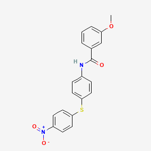 3-methoxy-N-{4-[(4-nitrophenyl)thio]phenyl}benzamide