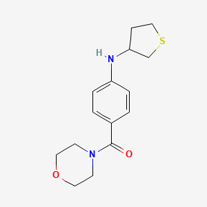 molecular formula C15H20N2O2S B6069475 N-[4-(4-morpholinylcarbonyl)phenyl]tetrahydro-3-thiophenamine 