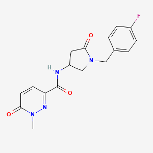 N-[1-(4-fluorobenzyl)-5-oxo-3-pyrrolidinyl]-1-methyl-6-oxo-1,6-dihydro-3-pyridazinecarboxamide