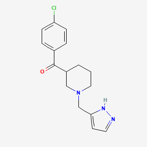 (4-chlorophenyl)[1-(1H-pyrazol-3-ylmethyl)-3-piperidinyl]methanone