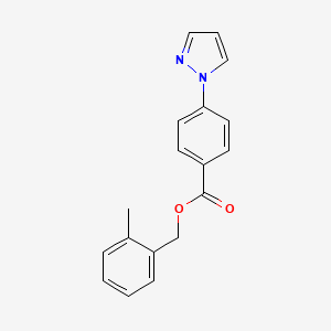 2-methylbenzyl 4-(1H-pyrazol-1-yl)benzoate