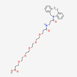 molecular formula C32H40N2O9 B606958 DBCO-NHCO-PEG4-酸 CAS No. 1870899-46-9