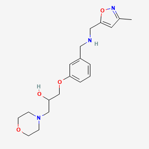 1-[3-({[(3-methyl-5-isoxazolyl)methyl]amino}methyl)phenoxy]-3-(4-morpholinyl)-2-propanol