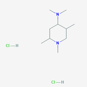 molecular formula C10H24Cl2N2 B6069664 N,N,1,2,5-pentamethyl-4-piperidinamine dihydrochloride 