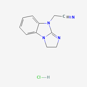 molecular formula C11H11ClN4 B6069689 2,3-dihydro-9H-imidazo[1,2-a]benzimidazol-9-ylacetonitrile hydrochloride 