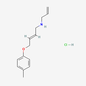 molecular formula C14H20ClNO B6069782 N-allyl-4-(4-methylphenoxy)but-2-en-1-amine hydrochloride 