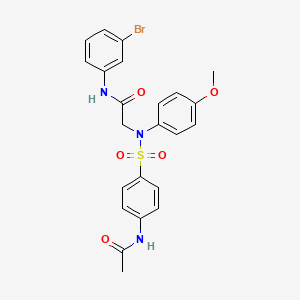 N~2~-{[4-(acetylamino)phenyl]sulfonyl}-N~1~-(3-bromophenyl)-N~2~-(4-methoxyphenyl)glycinamide