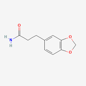 molecular formula C10H11NO3 B6069859 3-(1,3-苯并二氧杂环-5-基)丙酰胺 CAS No. 20799-84-2