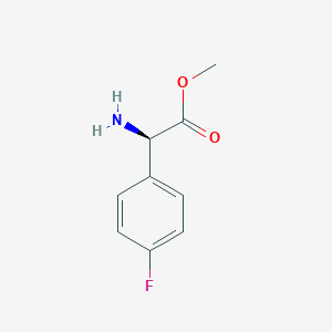 molecular formula C9H10FNO2 B060699 Methyl D-2-(4-fluorophenyl)glycinate CAS No. 170902-76-8