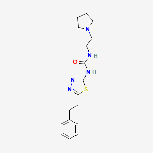 N-[5-(2-phenylethyl)-1,3,4-thiadiazol-2-yl]-N'-(2-pyrrolidin-1-ylethyl)urea
