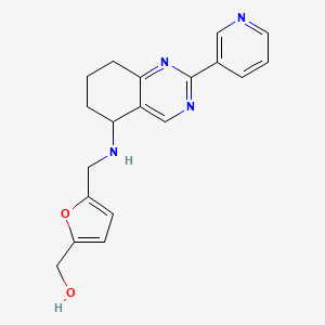 [5-({[2-(3-pyridinyl)-5,6,7,8-tetrahydro-5-quinazolinyl]amino}methyl)-2-furyl]methanol