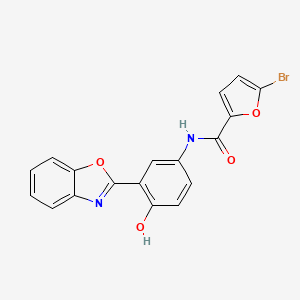 N-[3-(1,3-benzoxazol-2-yl)-4-hydroxyphenyl]-5-bromo-2-furamide