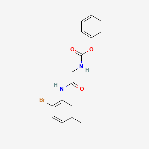phenyl {2-[(2-bromo-4,5-dimethylphenyl)amino]-2-oxoethyl}carbamate