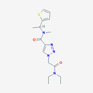 1-[2-(diethylamino)-2-oxoethyl]-N-methyl-N-[1-(2-thienyl)ethyl]-1H-1,2,3-triazole-4-carboxamide