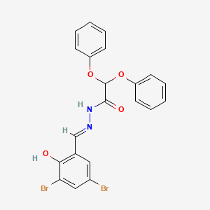 N'-(3,5-dibromo-2-hydroxybenzylidene)-2,2-diphenoxyacetohydrazide