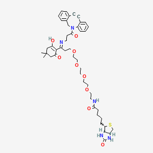 molecular formula C47H61N5O9S B607007 Dde 生物素-PEG4-DBCO CAS No. 1807512-43-1