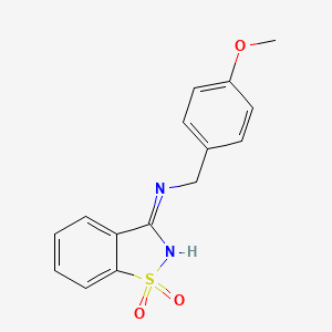 N-(4-methoxybenzyl)-1,2-benzisothiazol-3-amine 1,1-dioxide