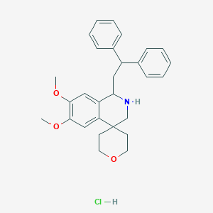 molecular formula C29H34ClNO3 B6070088 1-(2,2-diphenylethyl)-6,7-dimethoxy-2,2',3,3',5',6'-hexahydro-1H-spiro[isoquinoline-4,4'-pyran] hydrochloride 