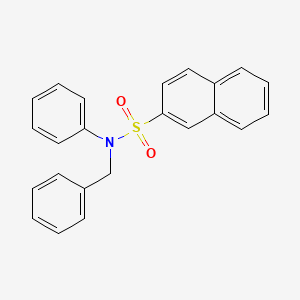 molecular formula C23H19NO2S B6070097 N-benzyl-N-phenylnaphthalene-2-sulfonamide 