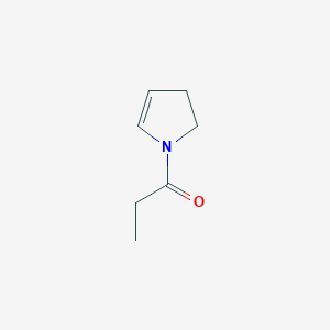 molecular formula C7H11NO B060701 1-Propionyl-2-pyrroline CAS No. 185958-72-9
