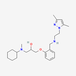 1-[cyclohexyl(methyl)amino]-3-[2-({[2-(3,5-dimethyl-1H-pyrazol-1-yl)ethyl]amino}methyl)phenoxy]-2-propanol