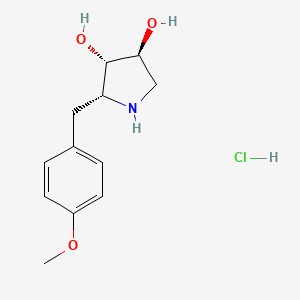 molecular formula C12H18ClNO3 B607018 盐酸去乙酰苯甲酰胺素 CAS No. 1963-47-9
