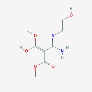 molecular formula C8H14N2O5 B6070208 dimethyl {amino[(2-hydroxyethyl)amino]methylene}malonate 