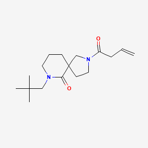 molecular formula C17H28N2O2 B6070211 2-(3-butenoyl)-7-(2,2-dimethylpropyl)-2,7-diazaspiro[4.5]decan-6-one 