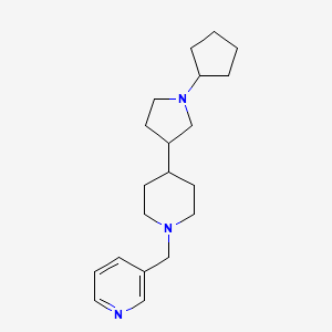 3-{[4-(1-cyclopentyl-3-pyrrolidinyl)-1-piperidinyl]methyl}pyridine