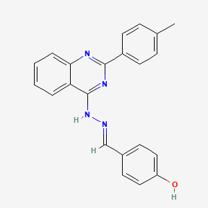 4-hydroxybenzaldehyde [2-(4-methylphenyl)-4-quinazolinyl]hydrazone