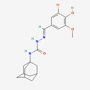 3-bromo-4-hydroxy-5-methoxybenzaldehyde N-1-adamantylsemicarbazone
