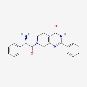 7-[(2S)-2-amino-2-phenylacetyl]-2-phenyl-5,6,7,8-tetrahydropyrido[3,4-d]pyrimidin-4(3H)-one