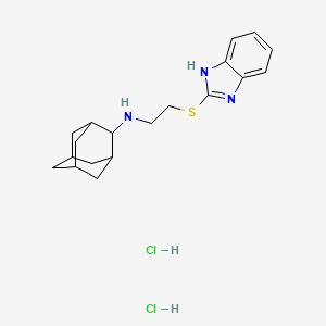 N-[2-(1H-benzimidazol-2-ylthio)ethyl]-2-adamantanamine dihydrochloride