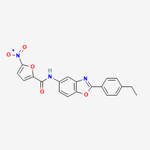 N-[2-(4-ethylphenyl)-1,3-benzoxazol-5-yl]-5-nitro-2-furamide