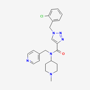 1-(2-chlorobenzyl)-N-(1-methyl-4-piperidinyl)-N-(4-pyridinylmethyl)-1H-1,2,3-triazole-4-carboxamide