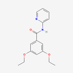 molecular formula C16H18N2O3 B6070486 3,5-diethoxy-N-2-pyridinylbenzamide 