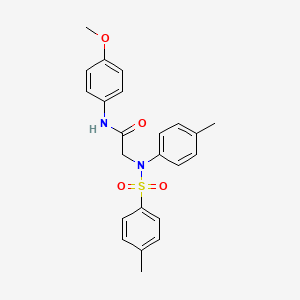 molecular formula C23H24N2O4S B6070498 N~1~-(4-methoxyphenyl)-N~2~-(4-methylphenyl)-N~2~-[(4-methylphenyl)sulfonyl]glycinamide 