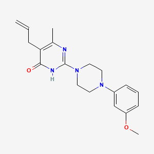 molecular formula C19H24N4O2 B6070507 5-allyl-2-[4-(3-methoxyphenyl)-1-piperazinyl]-6-methyl-4(3H)-pyrimidinone 