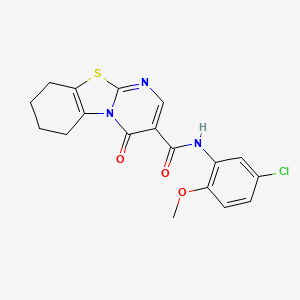 N-(5-chloro-2-methoxyphenyl)-4-oxo-6,7,8,9-tetrahydro-4H-pyrimido[2,1-b][1,3]benzothiazole-3-carboxamide