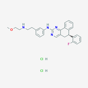 molecular formula C29H31Cl2FN4O B607060 盐酸德拉赞替尼 CAS No. 1821329-75-2