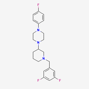 1-[1-(3,5-difluorobenzyl)-3-piperidinyl]-4-(4-fluorophenyl)piperazine
