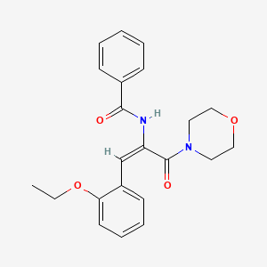 molecular formula C22H24N2O4 B6070666 N-[2-(2-ethoxyphenyl)-1-(4-morpholinylcarbonyl)vinyl]benzamide 