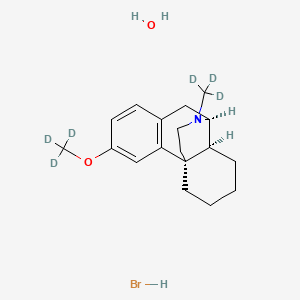 molecular formula C18H22D6BrNO2 B607079 右美沙芬氢溴酸盐 CAS No. 1373497-18-7