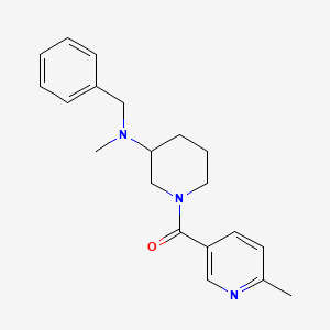 molecular formula C20H25N3O B6070814 N-benzyl-N-methyl-1-[(6-methyl-3-pyridinyl)carbonyl]-3-piperidinamine 