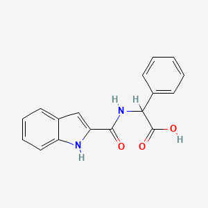 molecular formula C17H14N2O3 B6070897 [(1H-indol-2-ylcarbonyl)amino](phenyl)acetic acid 