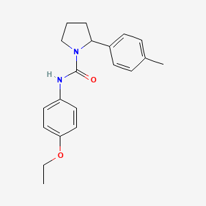molecular formula C20H24N2O2 B6070946 N-(4-ethoxyphenyl)-2-(4-methylphenyl)-1-pyrrolidinecarboxamide 