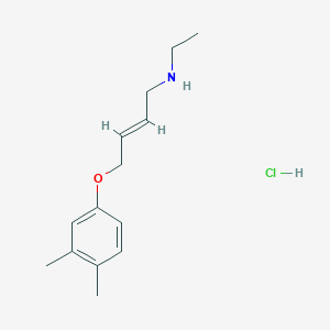 molecular formula C14H22ClNO B6070951 [4-(3,4-dimethylphenoxy)but-2-en-1-yl]ethylamine hydrochloride 