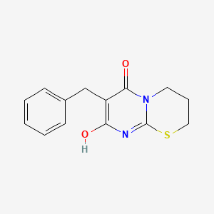 molecular formula C14H14N2O2S B6070956 7-benzyl-8-hydroxy-3,4-dihydro-2H,6H-pyrimido[2,1-b][1,3]thiazin-6-one 