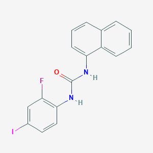 molecular formula C17H12FIN2O B6071035 N-(2-fluoro-4-iodophenyl)-N'-1-naphthylurea 